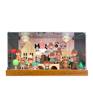 亚克力展示柜适用小野 HIRONO小小的使坏系列盲盒场景收纳防尘架