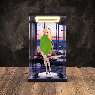 适用BearPanda 小百合14兔女郎真丝袜温感漆追视眼防尘透明展示柜