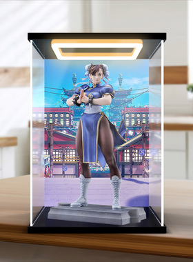 适用MaxFactory街头霸王 快打旋风 春丽 Standby手办亚克力展示柜