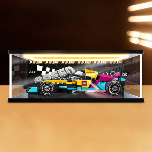佳寻适用乐高77258 F1 ACADEMY超级赛车积木模型亚克力展示柜
