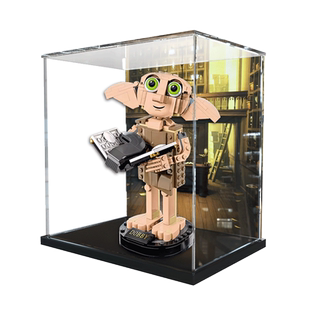 亚克力展示柜适用乐高76421哈利波特小精灵多比模型透明收纳架罩