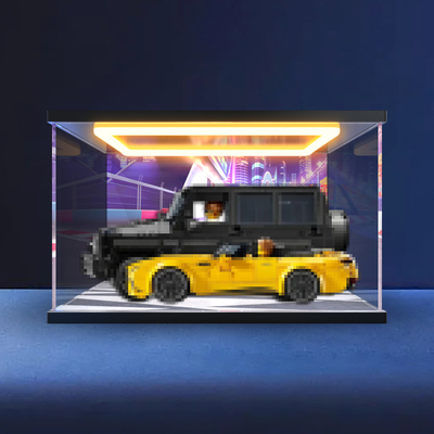 亚克力展示架适用76924梅赛德斯AMG积木模型透明防尘盒手办收纳柜