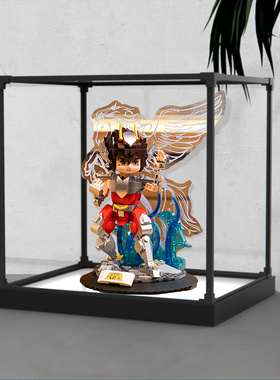 亚克力防尘收纳架适用拼奇86603天马星座星矢模型合金框底展示柜