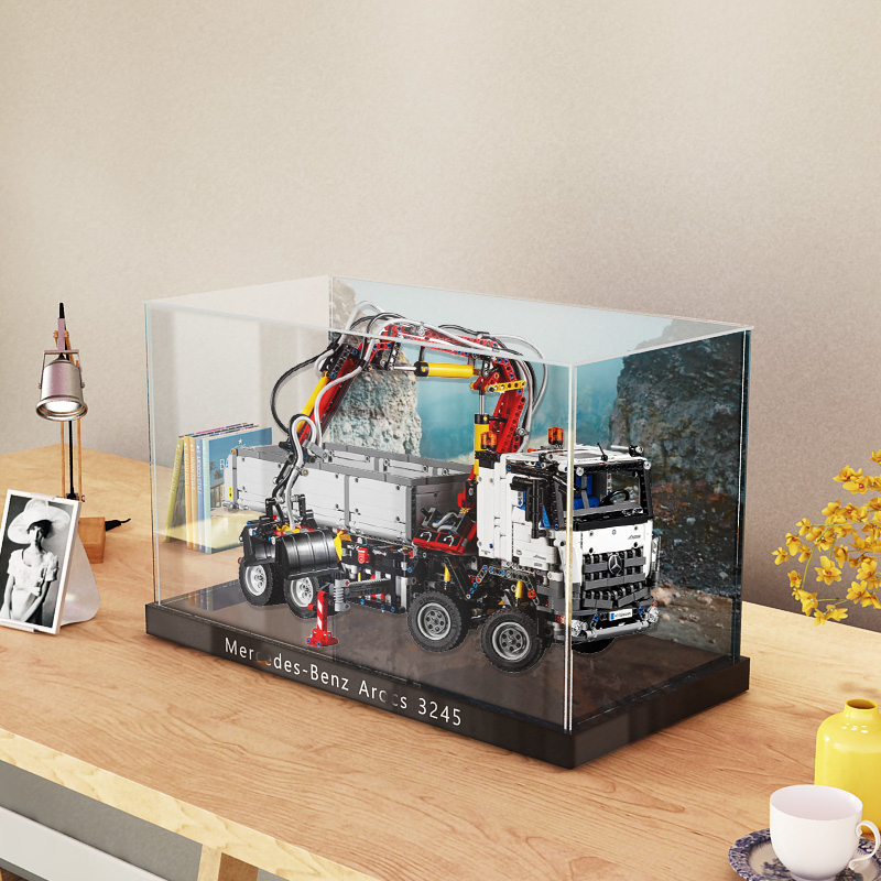 佳寻展示盒 适用乐高42043奔驰3245自卸卡车手办模型透明罩防尘柜