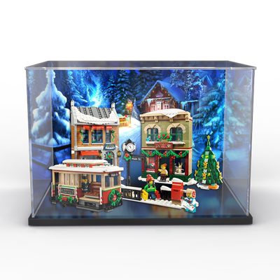 乐高10308圣诞冬季节日展示柜