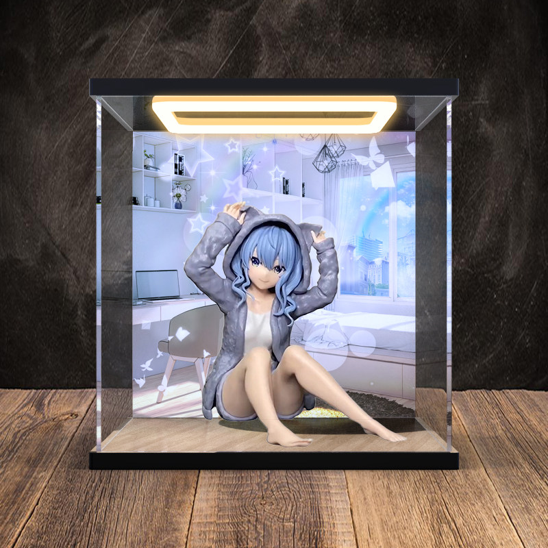 适用眼镜厂 悠闲时光-hololive-IF 星街彗星手办模型亚克力展示柜