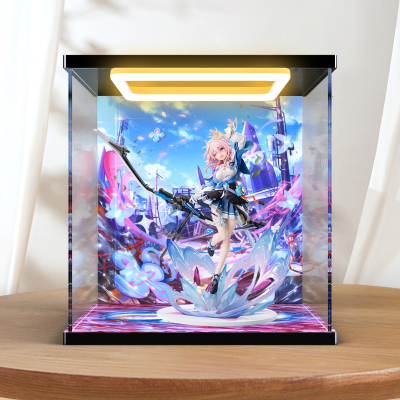 适用APEX-TOYS 崩坏：星穹铁道三月七手办模型亚克力回形灯展示柜