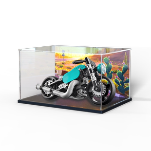 亚克力展示柜适用乐高31135 复古摩托车玩具拼装积木模型收纳架