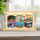 佳寻适用Re 回型灯展示柜 ment动物之森微缩场景森友会欢乐屋