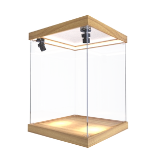 亚克力展示柜手办乐高透明防尘高达动漫模型积木灯光收纳架可定制