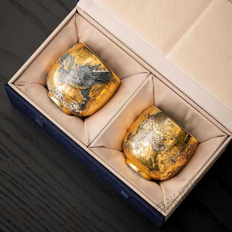 故宫鎏金主人杯国风商务礼