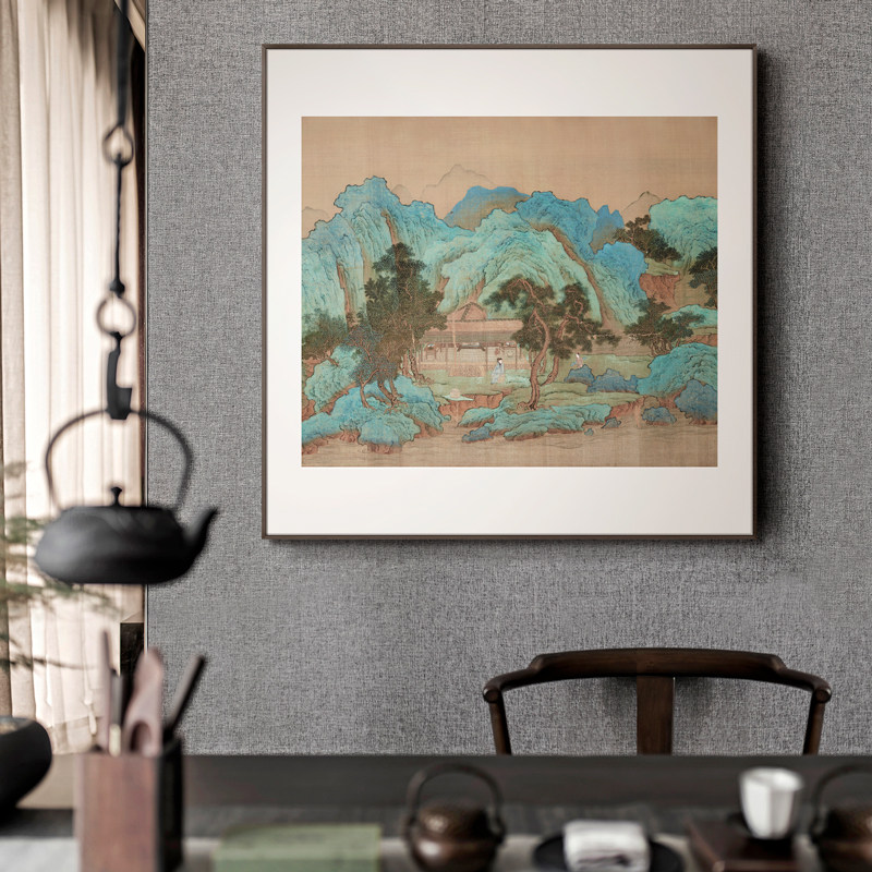 每个茶室都该有一道最靓丽的山水风景挂画 新中式装饰画