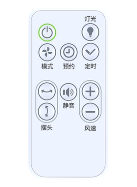适用西点电风扇遥控器通用空调扇塔扇落地扇SEEDEN空气循环扇Y288W 268G 648S 2668S 235 245 3828 242