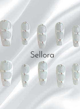 【ins高级风系列】老钱风纯手工穿戴甲气质显白欧美ins风美甲甲片