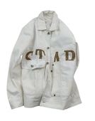 夹克 翻领外套港系青年男女休闲春季 高街潮流美式 水洗纯色压线工装