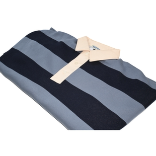 学院风 卫衣 over拉绒条纹polo杉cityboy潮流日系复古宽松落肩长袖