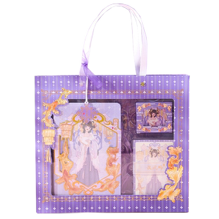 汉风吟古风唯美手帐本和手帐贴纸套装礼盒少女心多功能日计划彩色内页儿童礼物女生精美日记本子中国风便签本