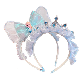 儿童发箍女童不勒头发捆宝宝压发防滑头窟公主皇冠头饰女款头箍女