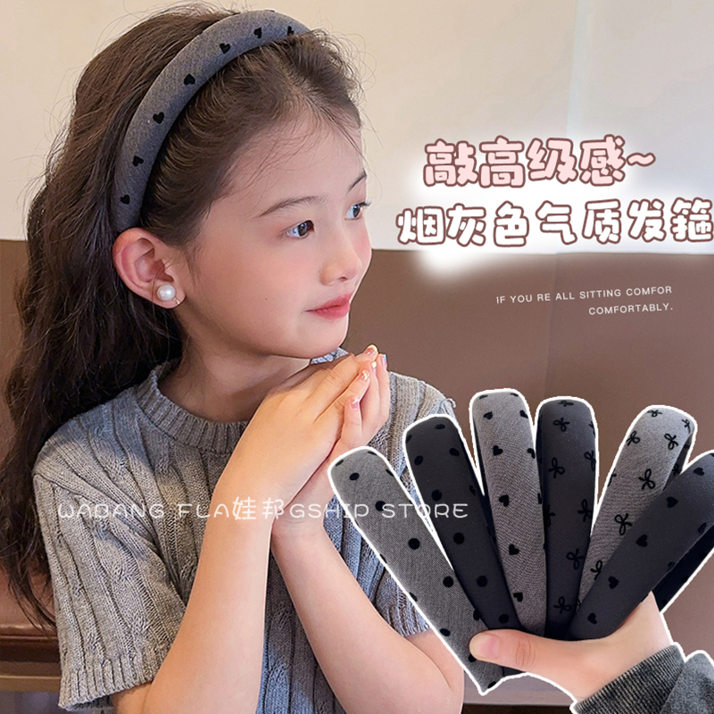 儿童波点海绵发箍女款不勒头