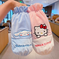 75 # голубая коричная собака + розовый котенок [плюшевый стиль] [общая длина 27 см]