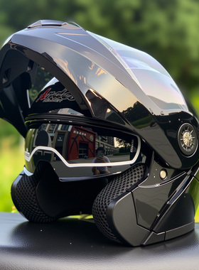 新国标认证揭面盔电动车头盔男女士冬季保暖全盔四季电瓶车安全帽