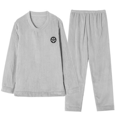 2025新款珊瑚绒睡衣男士秋冬款法兰绒套头男款冬季加厚加绒家居服