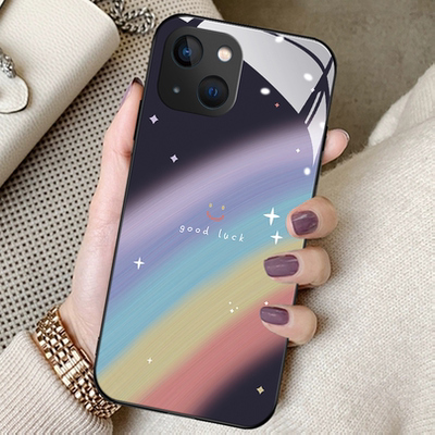 钢化玻璃手机壳防摔适用华为简约