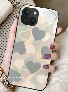 满屏蓝色爱心适用华为nova10手机壳nova9pro少女nova8se新款hinova9钢化玻璃nova7高端5i防摔全包6se保护套4e