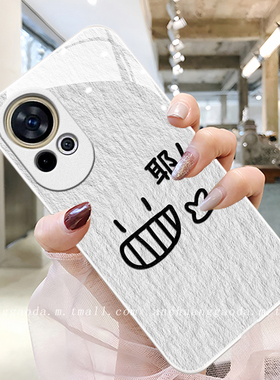 油画手势适用华为nova14手机壳nova13女8se新款hinova11液态玻璃12pro高端nova9防摔全包10保护套简约