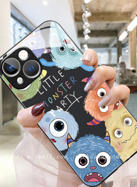 彩色小怪兽适用opporeno10手机壳reno9女reno7se新款reno8proplus液态玻璃reno6/5/4全包防摔保护套a96简约