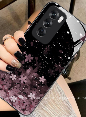 满天星花朵适用opporeno12手机壳reno11女reno10新款reno9proplus液态玻璃reno8/6/5全包防摔保护套7se简约