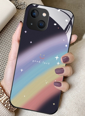 彩虹笑脸适用vivox200手机壳x70少女x60proplus新款x50钢化玻璃x30高端x80防摔x90全包保护套x100个性简约x23