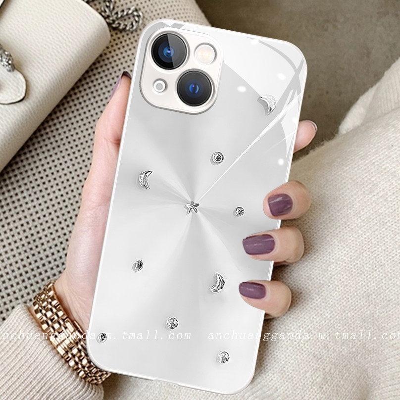 银白月亮星星适用vivox100pro手机壳x90女x80新款x70液态玻璃x60高级感s18e防摔s17全包s16保护套s15简约plus,3C数码配件,手机保护套/壳,淘宝优惠券,粉丝福利购,淘宝优惠卷