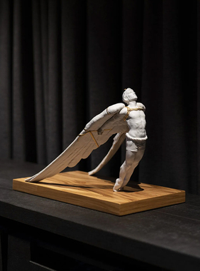 LLADRO雅致 无拘无束蜡翼人伊卡洛斯瓷偶 欧式家居饰品摆件乔迁礼