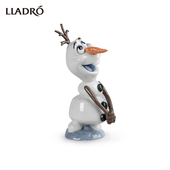 瓷偶欧式 LLADRO雅致 Olaf 雪宝 家居饰品摆件迪士尼 向阳而生