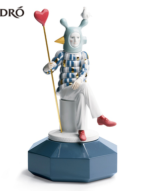 LLADRO雅致爱之魔法师III人形坐姿瓷偶礼物家居摆件饰品