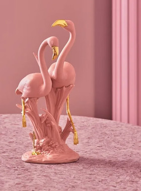 Lladro雅致火烈鸟摆件结婚礼物