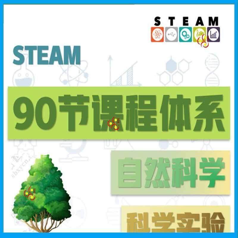 科学实验90节自然科学课程体系课件PPT视频讲解1-6年级科创STEAM
