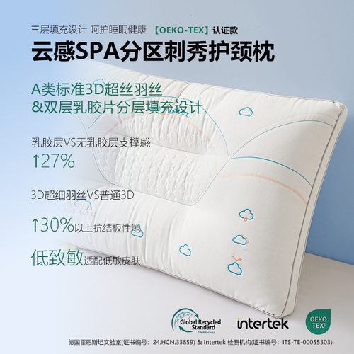 莱赛尔纯棉SPA护颈枕5