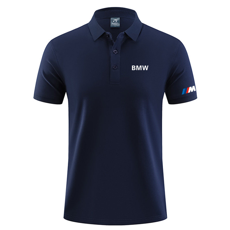 宝马汽车工作服短袖polo衫定制