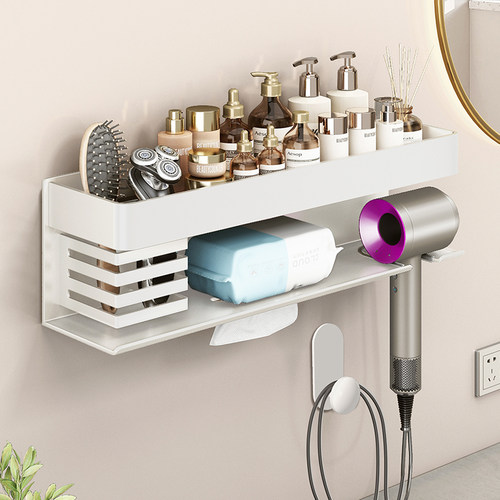 奶油风多功能一体收纳置物架