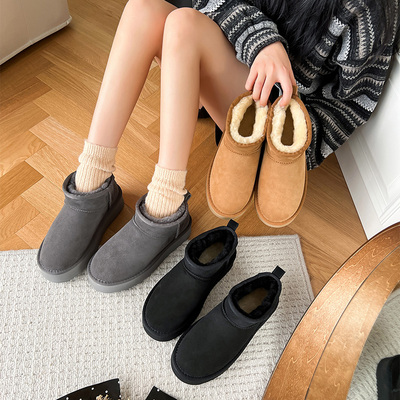 TASMANAUS雪地靴皮毛一体