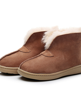 TASMAN AUS澳洲羊皮毛一体雪地靴男靴便鞋老头鞋冬季保暖990102