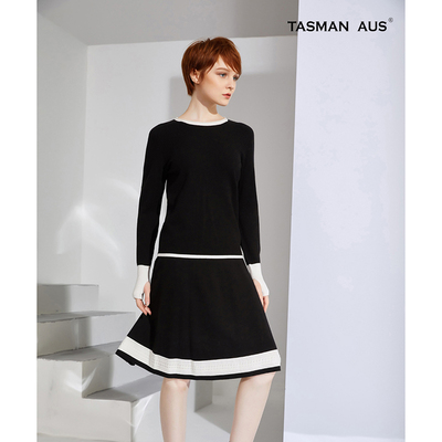 TASMANAUS套头圆领法式小香风