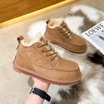 TASMAN AUS小贝鞋澳洲羊皮毛一体雪地靴加绒日常休闲男靴990788A