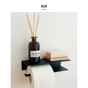 清仓金属ins现代简约几何卫生间浴室纸巾架置物架卷纸架304不锈钢