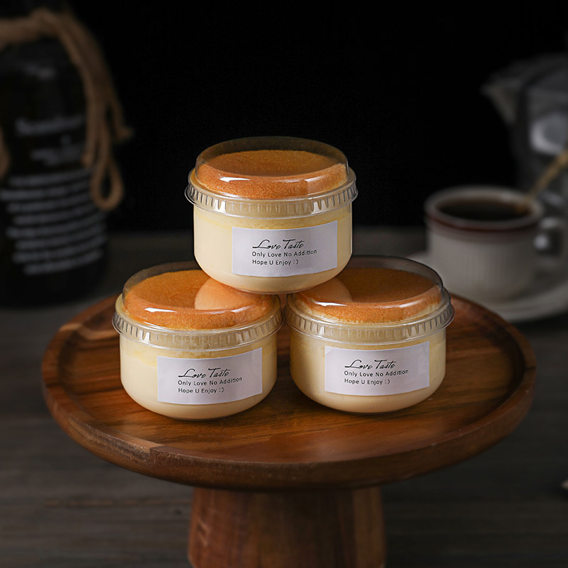 焦糖布丁杯双皮奶酸奶杯冰淇淋杯带盖耐高温烧杯提拉米苏蛋糕杯子