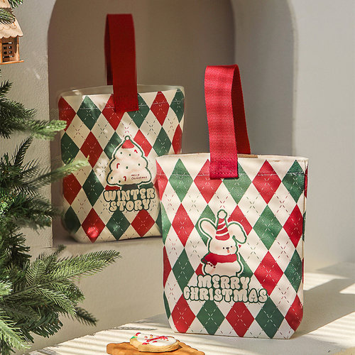 久厘圣诞节伴手礼帆布包手提袋
