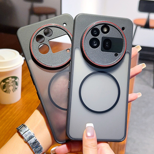 适用于NothingPhone3APro手机壳徕卡系列Nothing Phone 3A Pro保护套全包防摔个性红圈镜头磁吸款