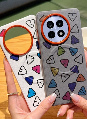 适用于一加Ace5手机壳全包防摔金甲一加13磁吸形状一加Ace5pro保护套网红高档印花一加13R商务男女